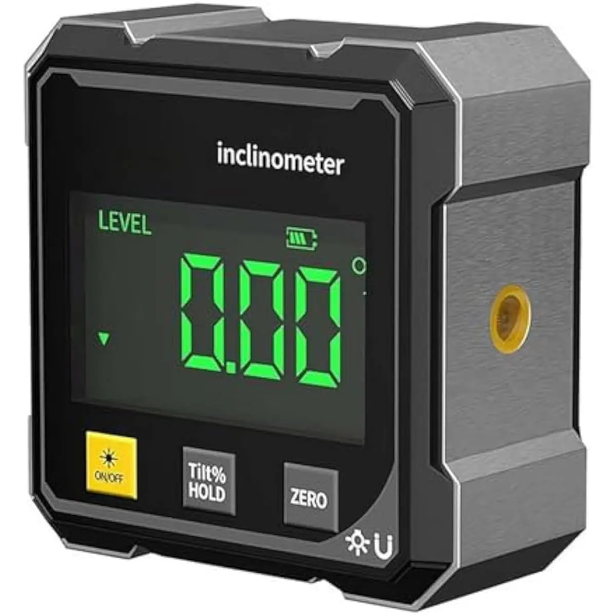 Digital Angle Finder Protractor - 4x90° Range High Accuracy Measuring Tool, Large LED Display Screen, Magnetic Base, USB Rechargeable, Hands Free, Impact Resistant for Woodworking, Construction, Degrees