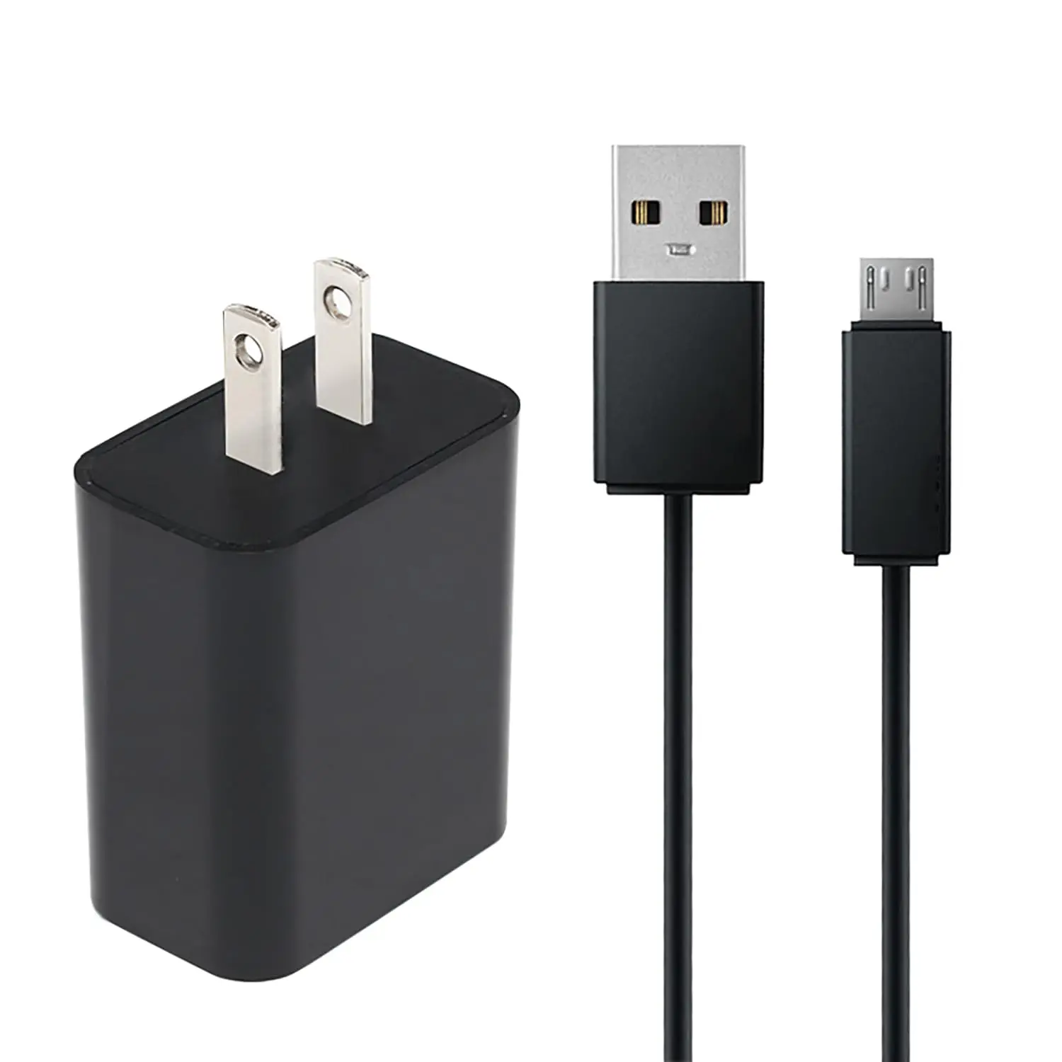 Micro USB Electronic Shell Charger & Cord - Plug-in Accessory with Protection, Sync Functions for Dr. Dre Studio 3, 2, 2.0, Powerbeats 3, 2 Headphones, Earphones & 2.0 Speakers (Black), Cord+Charger