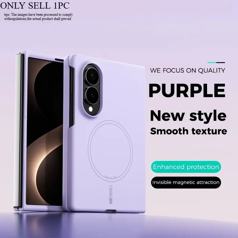 Z Fold 8 7 6 5 Wide Liquid Magnetic Case for Samsung Galaxy Z Fold8 Ultra Silicone Shockproof Anti Drop Wireless Charge for Magsafe Hard Cover