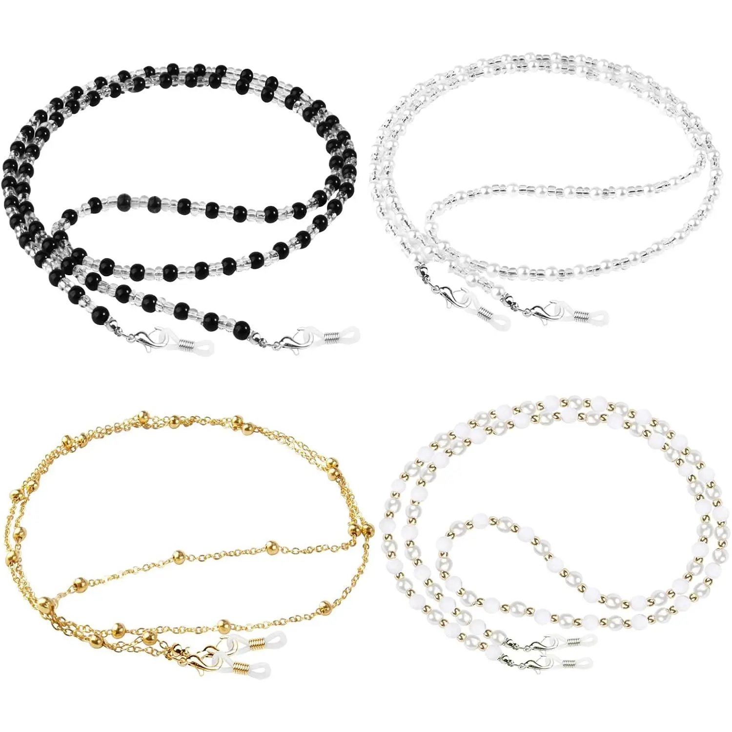 4-10 Pcs Eyeglass Chains for Women Eyeglasses String Holder Glasses Strap Eyewear Chain Glasses Cord Lanyard