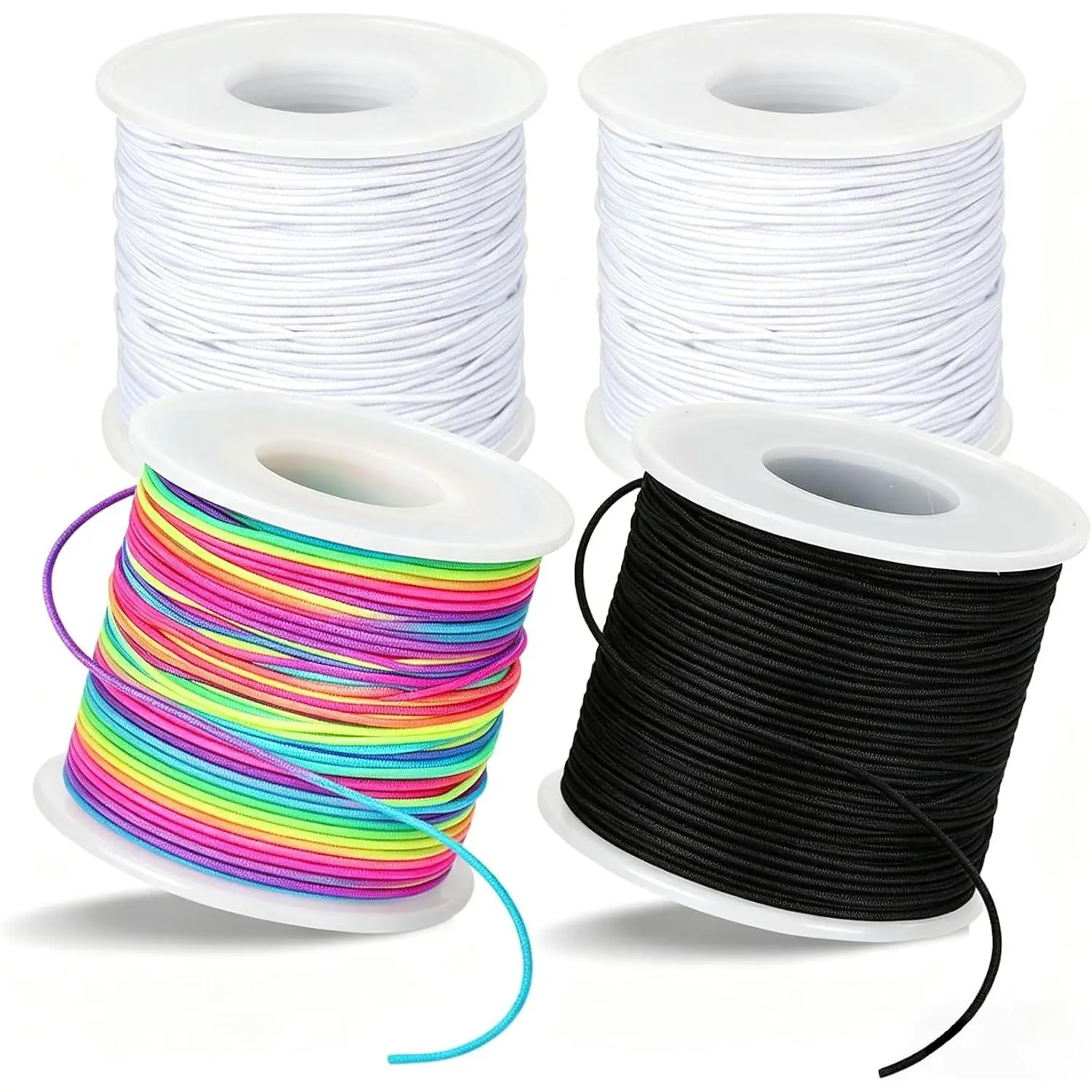 Elastic String for Bracelets Stretchy Bracelet String 4 Roll 656  Elastic Cord for Bracelets Making Strings Beading Cords Threads for Bracelet Beading Necklace Craft DIY  Making Supplies