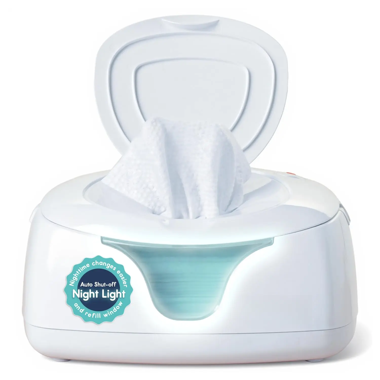 Baby Wipe Warmer and Baby Wet Wipes Dispenser |   Baby Wipes Warmer  Babies |   Diaper Wipe Warmer with Changing Light, White