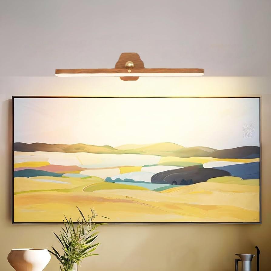Adjustable LED Display Modern Mood Lighting, LED Ambient Light, Wireless Art Picture Lamp, Interior LED Lights, USB Rechargeable Touch Switch Magnetic Wall Mount, Ideal for Paintings & Portraits, Adjustable Lights