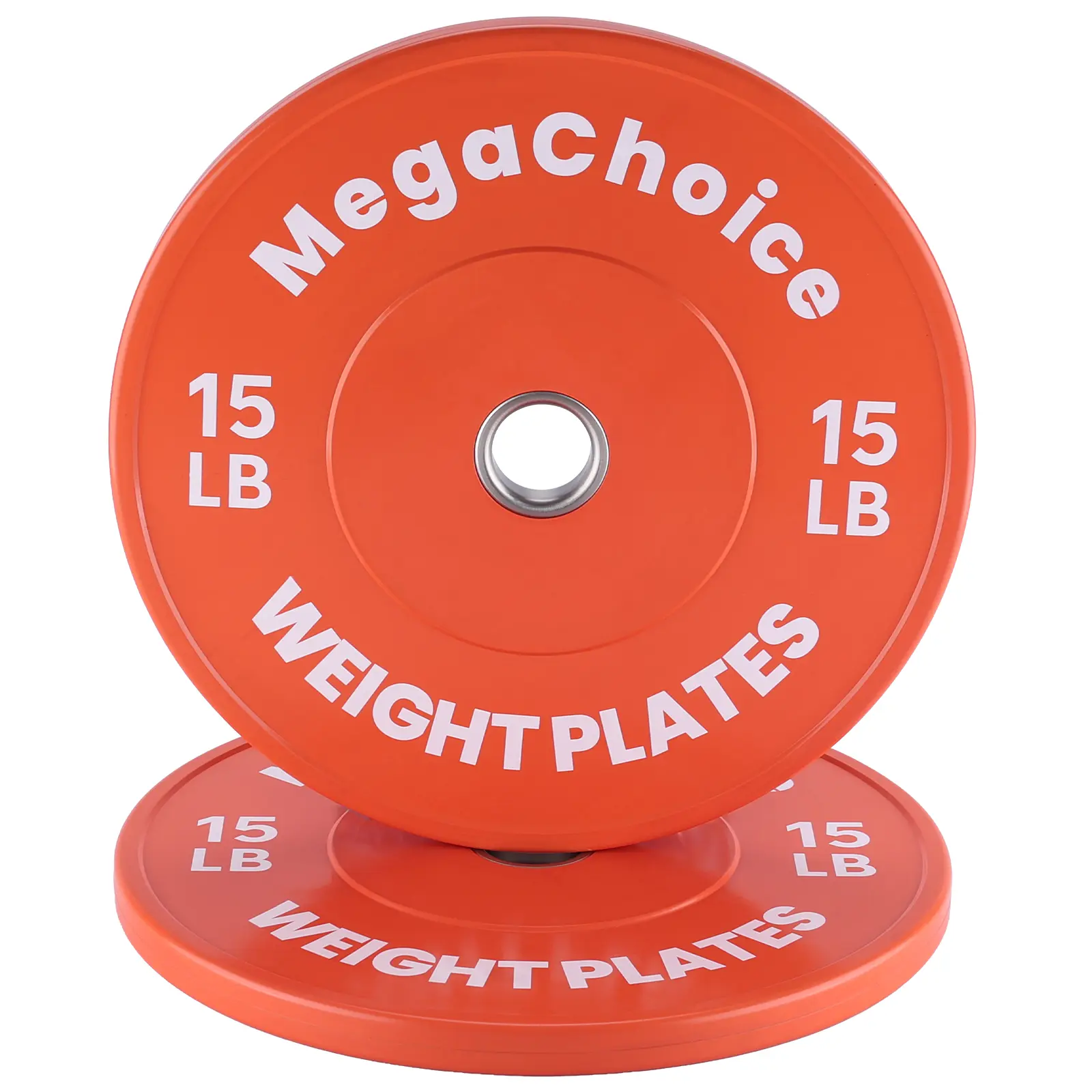 Color Rubber Bumper Weight Plates Pair 2 Inch Barbells 15LB 25LB 45LB Weightlifting Plates Set for Home Gym Fitness Workout Men Women Beginners