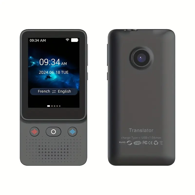 T21 Smart AI Voice Photo Translator Device with Android Support, Online-Offline Real-Time Translation for 138 Languages (Electronics Voice Translation Equipment)