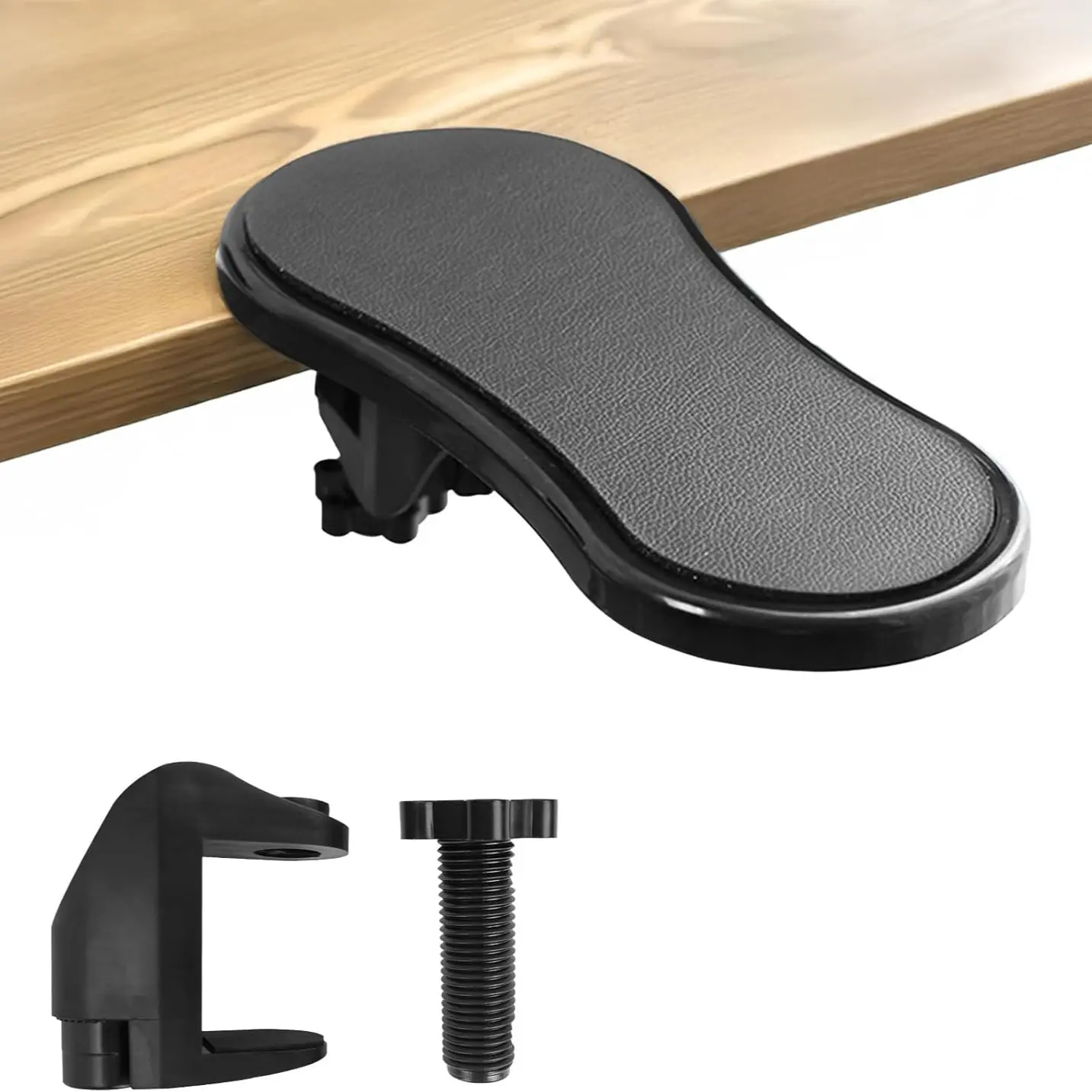 Adjustable Desk Arm Rest Support, Computer Elbow Support Ergonomic Synthetic Desk Extender for Office Chair Home Office Keyboard, Rotatable Adjustable Computer Armrest,Ergonomic Arm Support Wrist - Synthetic Desk Extender for Computers