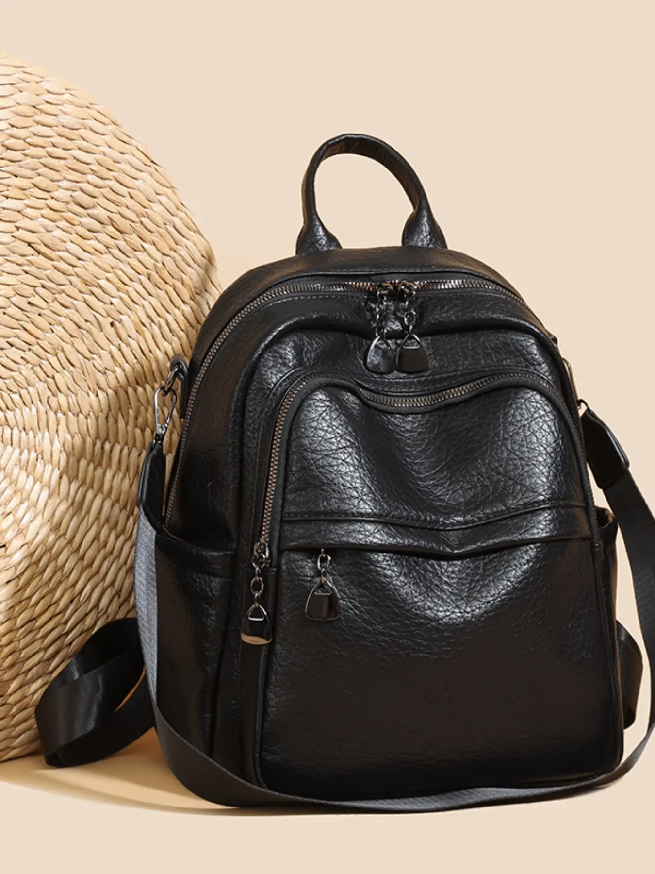 Elegant Women's Backpack, Minimalist Korean Style, Asian Backpack, Small Travel Bag, Perfect for Commuting, Shopping, School, Short Trips
