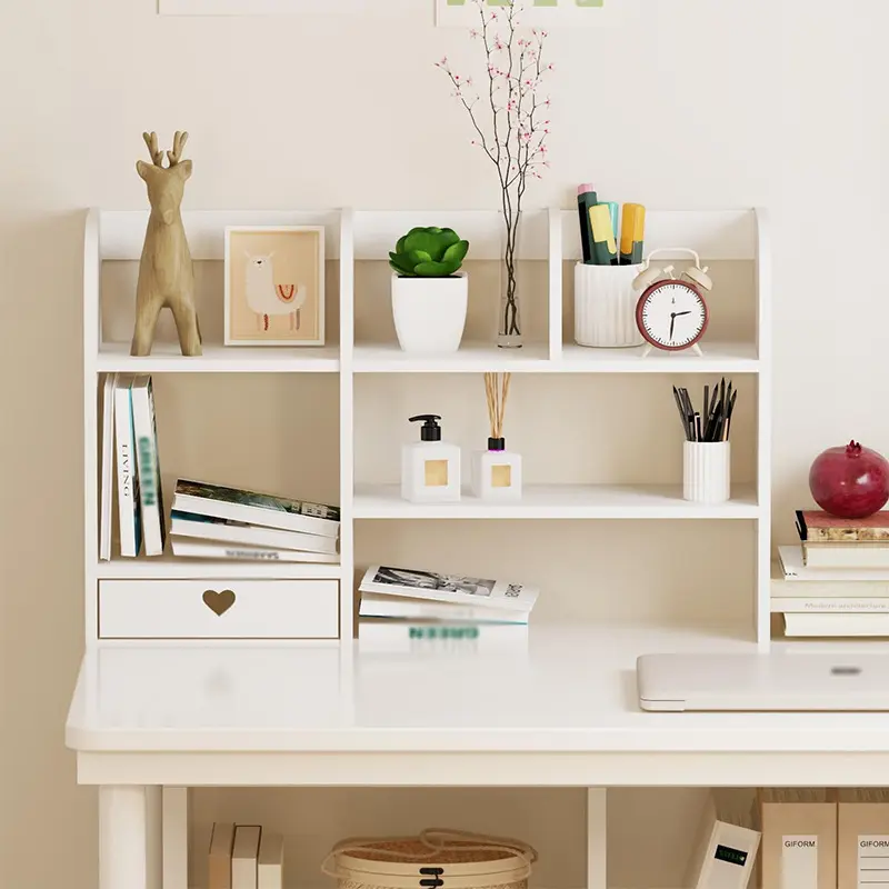 2-Tiered Desktop Stationery Organizer - Multi-Purpose Home Office Storage Holder with Drawers for School Desk Accessories, Home Supplies Category