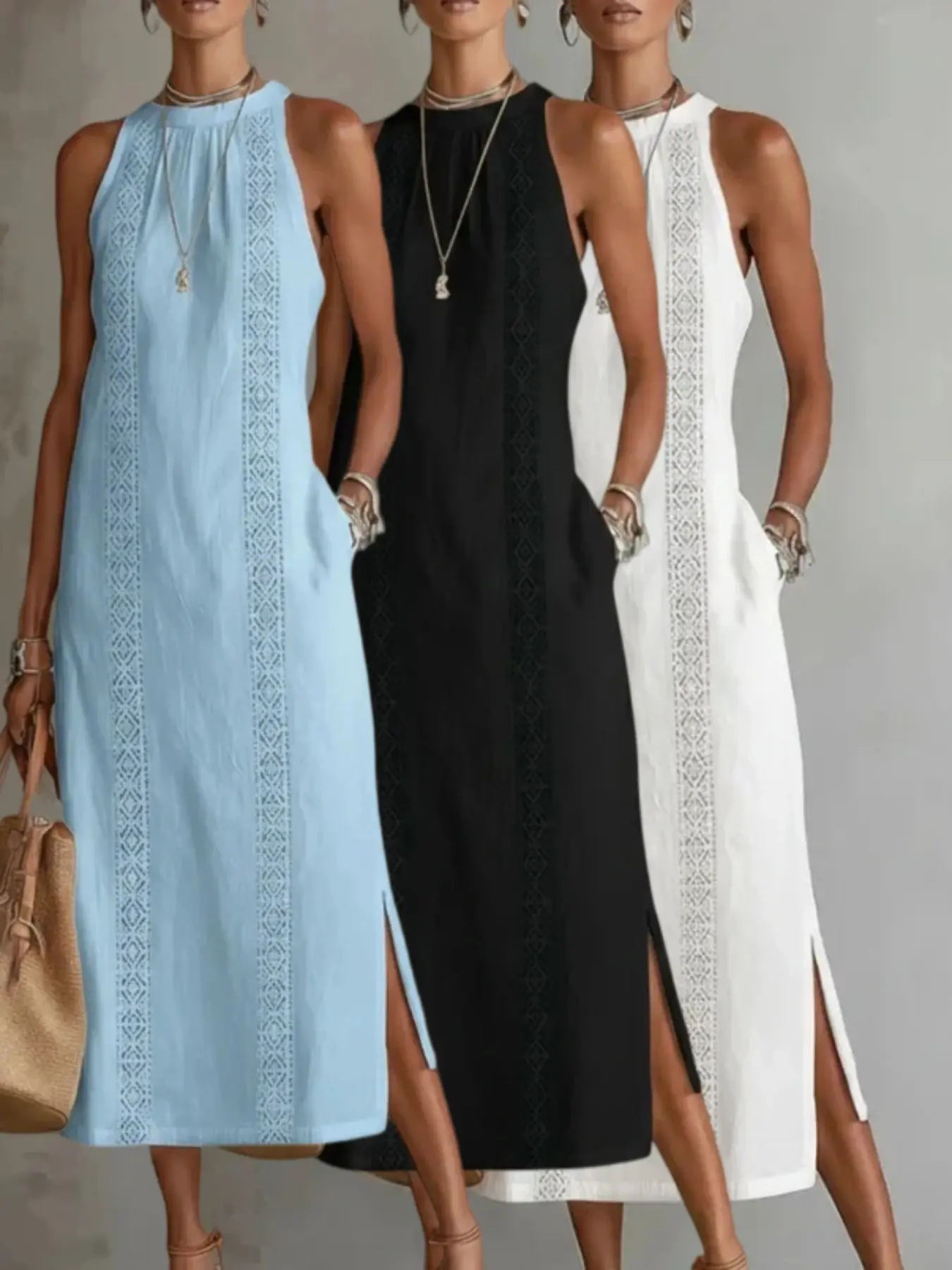 2026 European and American Cross-Border Tiktok Women's Solid Color Loose Long Shirt, Fashion Casual Female Dress, Trendy and Comfortable