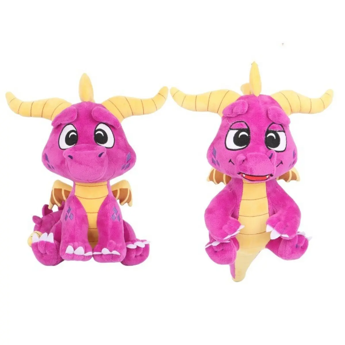 Spyro the Dragon Plush Doll, Cute Dragon Stuffed Animal, Soft Plush Toy, Game Character Collectible Figure, Gift for Kids Game Fans