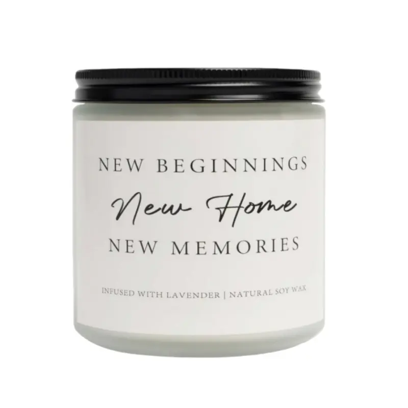 House Warming Gifts New Home, Perfect Housewarming Gifts - Lavender Scented Candle, Soy Wax Candle, Decorative Candle, New Home Gift Ideas, New Homeowner Gift House Warming Decoration for Friend Women Men, Home Fragrances, Soy Candles