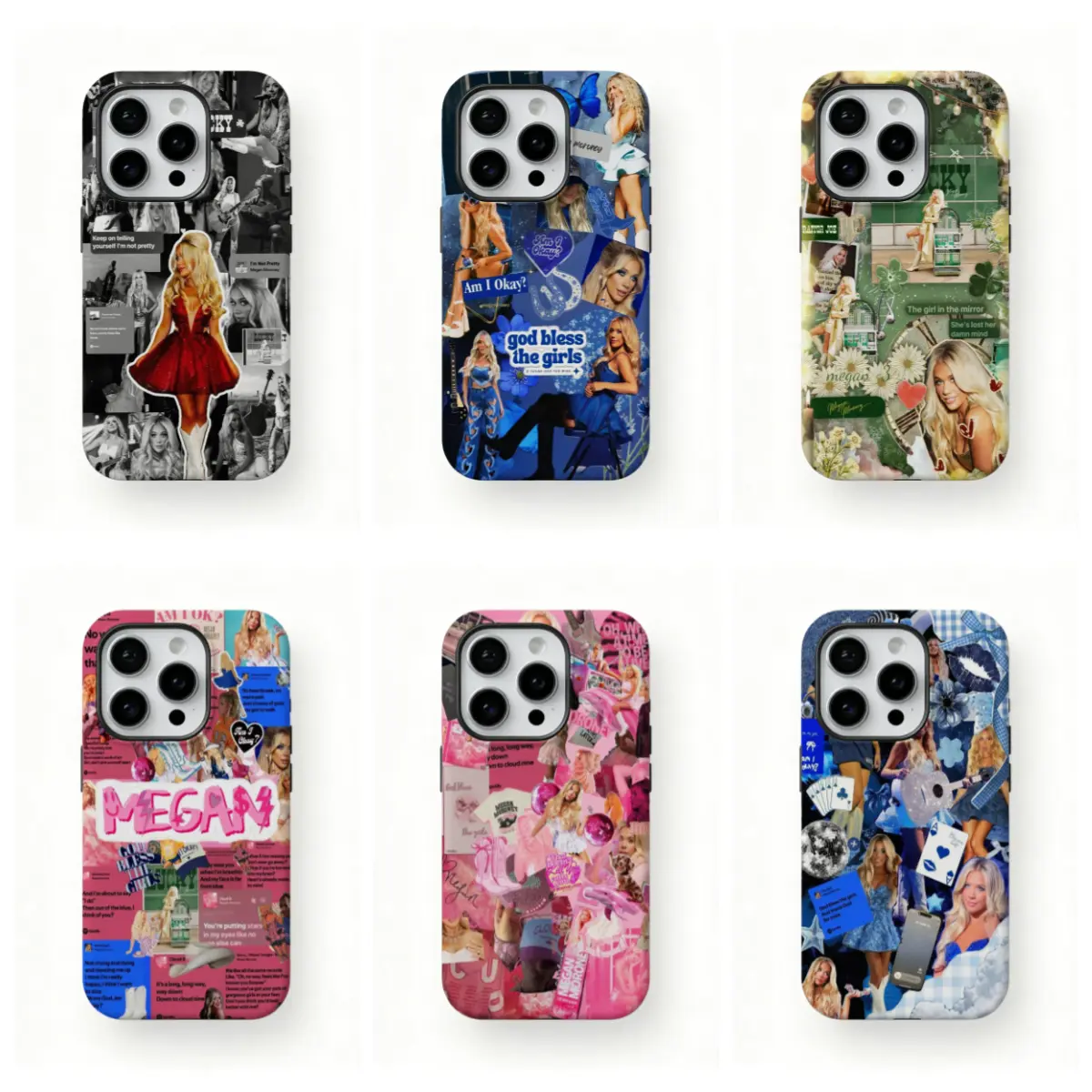 Megan Moroney Cloud Phone Case for iOS (iPhone 17,16,15,14,13,12 Plus/Pro/Max) & Android (Samsung Galaxy S22-S26) - Country Music Merch Gift, Ios/Android