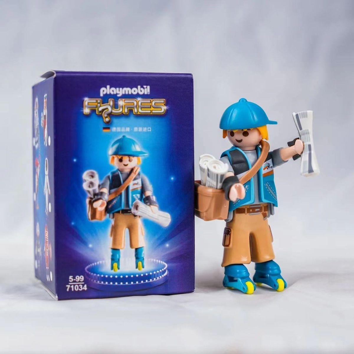 Hot-selling playmobil Mobi World 71034 Ming Box Astronaut Pilot Firefighter Doll Toys popular