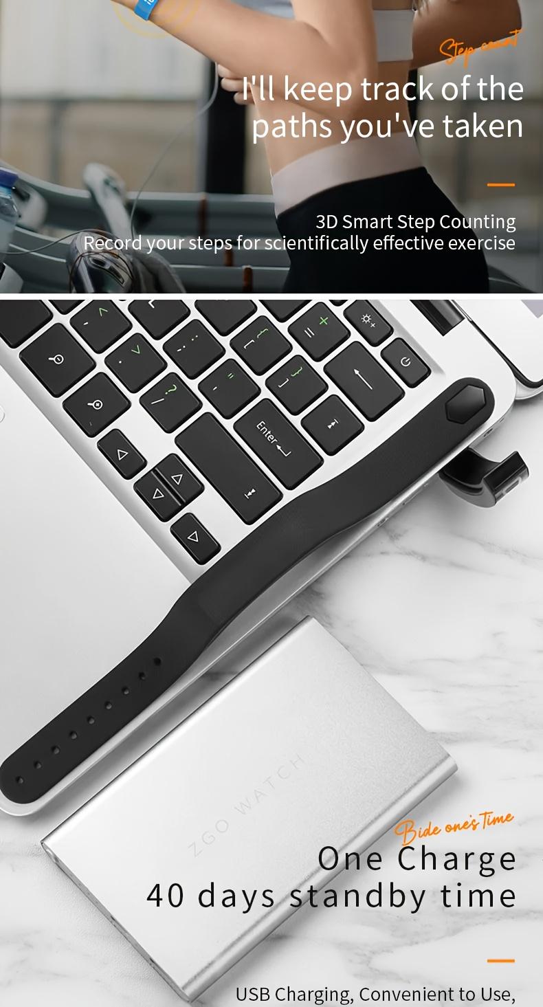 New multi-functional, simple and fashionable electronic watch, alarm clock, pedometer, timer, luminous, fashionable sports multi-functional wristwatch, holiday gift, suitable for any scene - a wristband is included as a gift