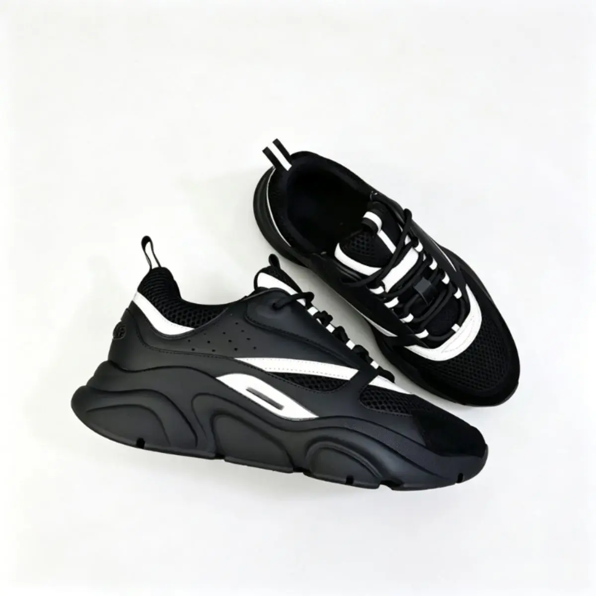 Men's & Women's Color Block Mesh Chunky Dad Sneakers, Lace-Up Lightweight Platform Walking Shoes, Breathable Mesh Upper, Shock Absorb Cushion Chunky Sole, Non-Slip, All-Season Daily Wear Casual Athletic Trainers for Street Outdoor Use