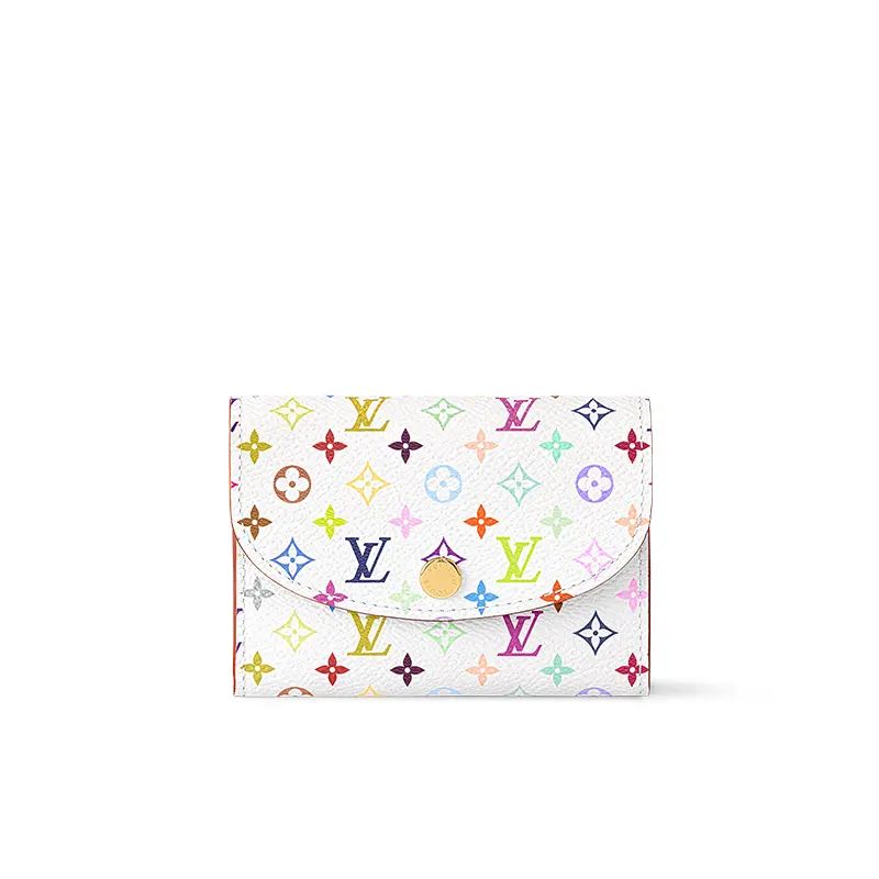 Mono Men's Wallet - Louis Vuitton x Takashi Murakami Rosalie Monogram Women's Wallet, White Coated Canvas, Mono Men's Wallets