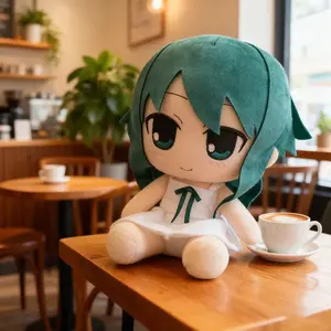 Saya No Uta Plush Doll Anime Character Fufu Cute Cartoon Stuffed Toy Sitting Pose Cotton Doll Home Decoration Collectible Gifts