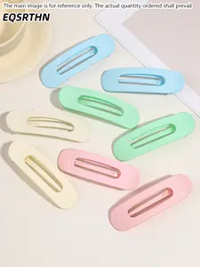 8pcs Matte Large Hair Barrettes Simple Non-slip Duckbill Clips French Minimalist Hair Pins Seamless Side Clips Hair Accessories for Women Daily Office Wear Gift