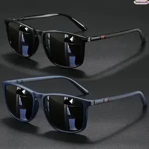 2-Pack Retro Futuristic Square Sunglasses for Women and Men, Trendy Y2K Fashion Shades for Driving, Vacation, Outdoor Cycling, Sports, Streetwear and All-Season Gift