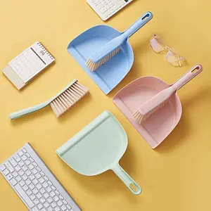 Thickened Non-Slip Dustpan Cleaning Set (3 Colors) | Multi-Surface for Pet Hair, Carpets & Floors | Portable Gap Sweeper for Sofa, Desk & Tight Spaces