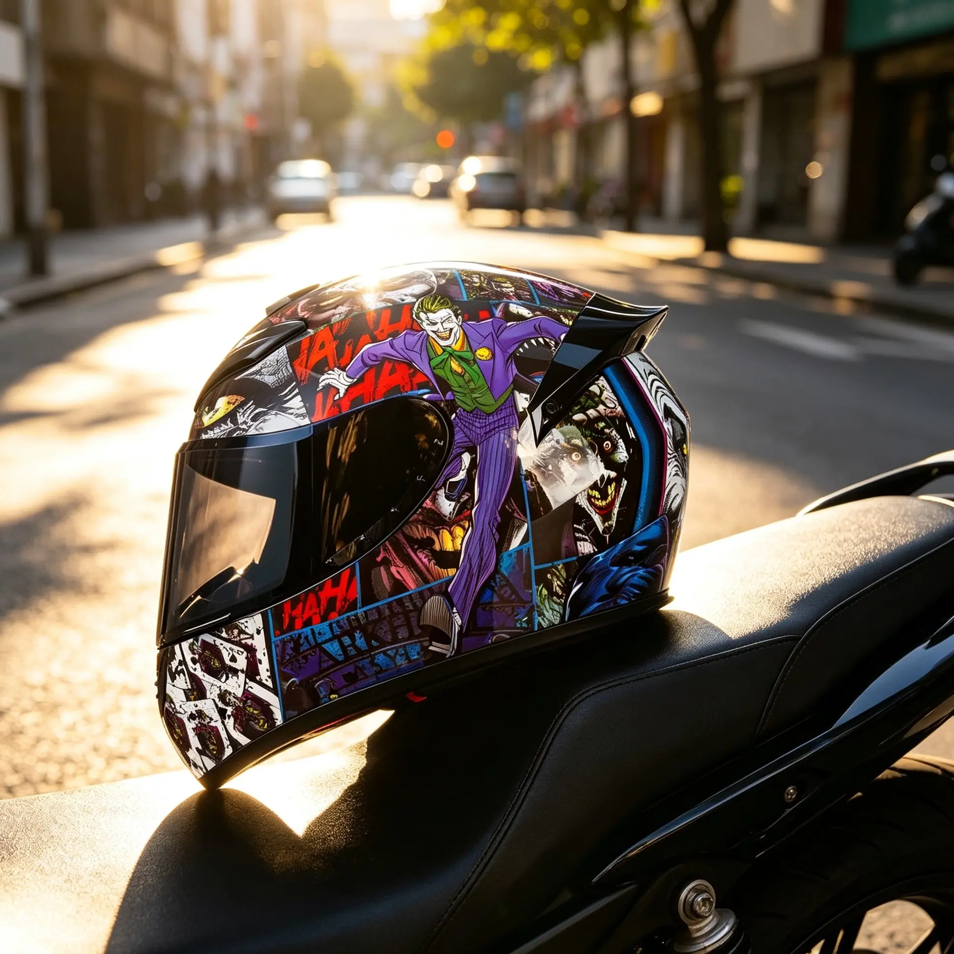 Dot Certified Motorcycle Helmet for Women and Men, All-Season Warm Sun Protection, Safe Scooter Helmet, Universal Fit