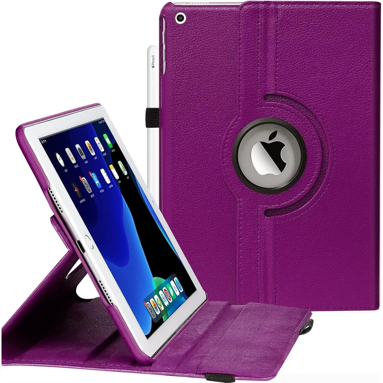 Case for iPad 9th/ 8th/ 7th Generation - 360 Rotating Protective Case with Sleep Function () for 10.2 Inch iPad