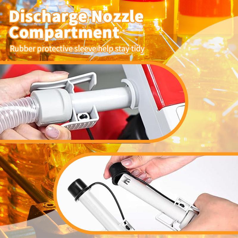 Automatic Fuel Transfer Pump with Auto-Stop & Extra Long Hose, Fast and Safe Portable Car Fuel Pump, USB Powered/AA Batteries Required Fuel Extractor for Automobiles, Motorcycles, Versatile Usage, Car Repair Tool