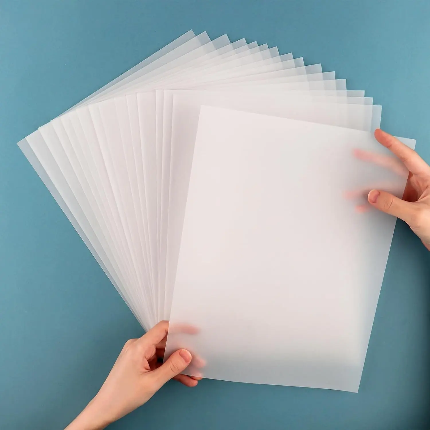 Translucent Vellum Paper - 8.5x11 in, 60 Sheets, 135GSM, Inkjet Printer Printable, Heat Resistant, Tracing, Drawing, Card Overlays, Card Inserts, Invitation Envelope Supplies