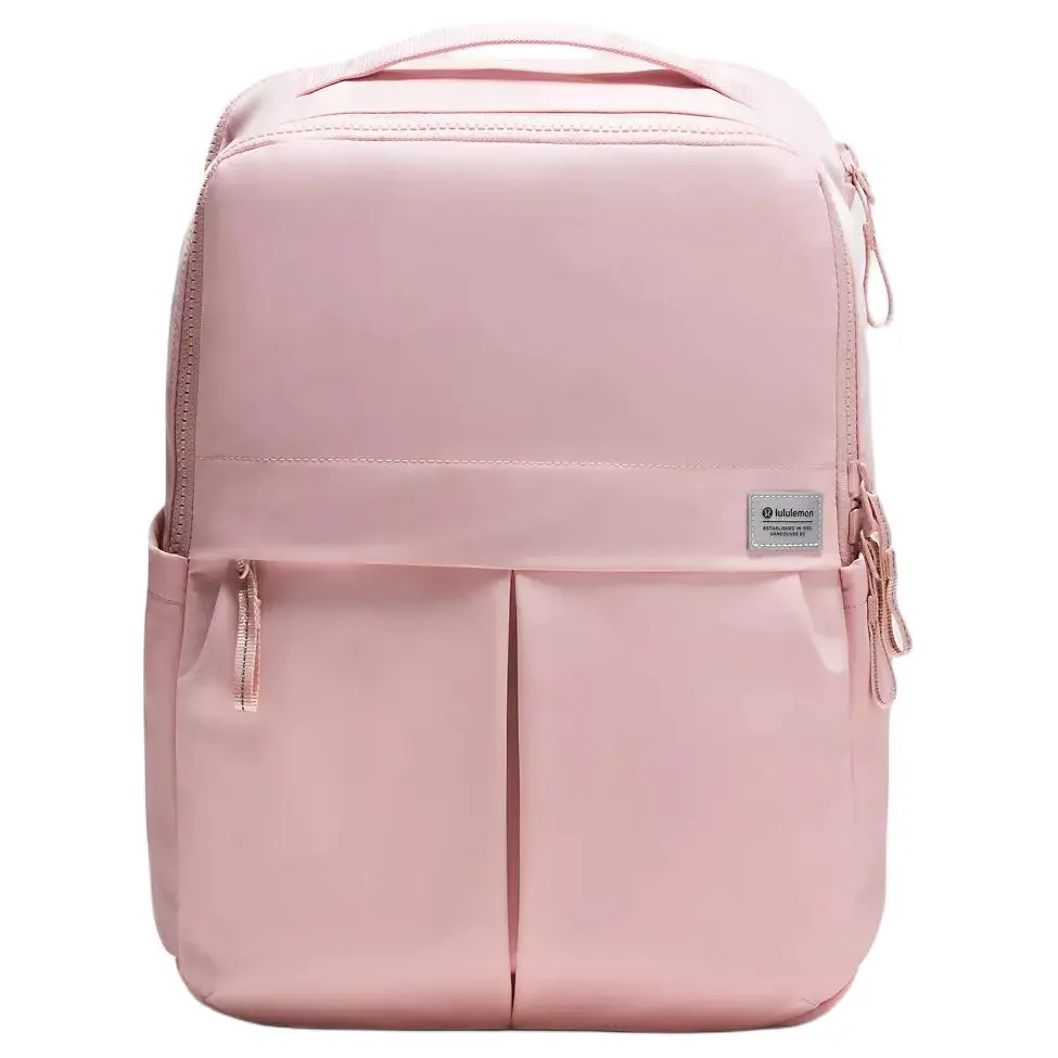 Women's Lululemon Everyday 21L Backpack - Small, Carry-All, Campus, Active Styles, Built-In & Side Pockets, Adjustable Straps, Polyester, Pink Mist, Small Backpacks, Carry-All Backpacks