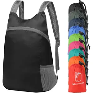 20L Ultra Hiking-Daypack Lightweight Foldable Travel Packable Backpack for Camping Cycling Outdoor,blackGift.
