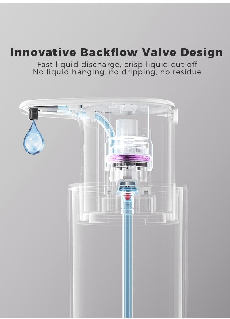 Automatic Sensor Soap Dispenser, Stainless Steel Rechargeable Liquid Dispenser, Infrared Sensor Hand Bottle, Adjustable Height Levels, 16.23oz Large Capacity, Rechargeable Wall-Mounted Bathroom Liquid Dispenser Suitable for Kitchen And Bathroom