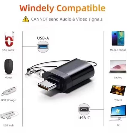 USB 3.0 To USB C OTG Adapter Type C Male To USB 3.0 Female Adapter OTG Converter For PC Computer Laptop Mac Xiaomi Smart Phone USB C to USB Adapters Pack