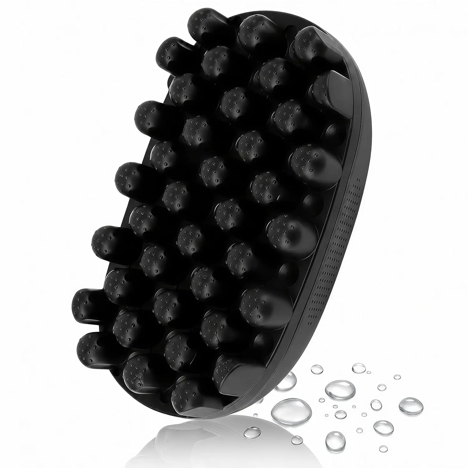 Rubber Curling Hair Brush: Twist King Sponge for Afro Hair, Washable Curl Sponge Styling Tool Durable Curling Comb For Men Women Boy Girl Long Short Hair Black (Small Tooth)