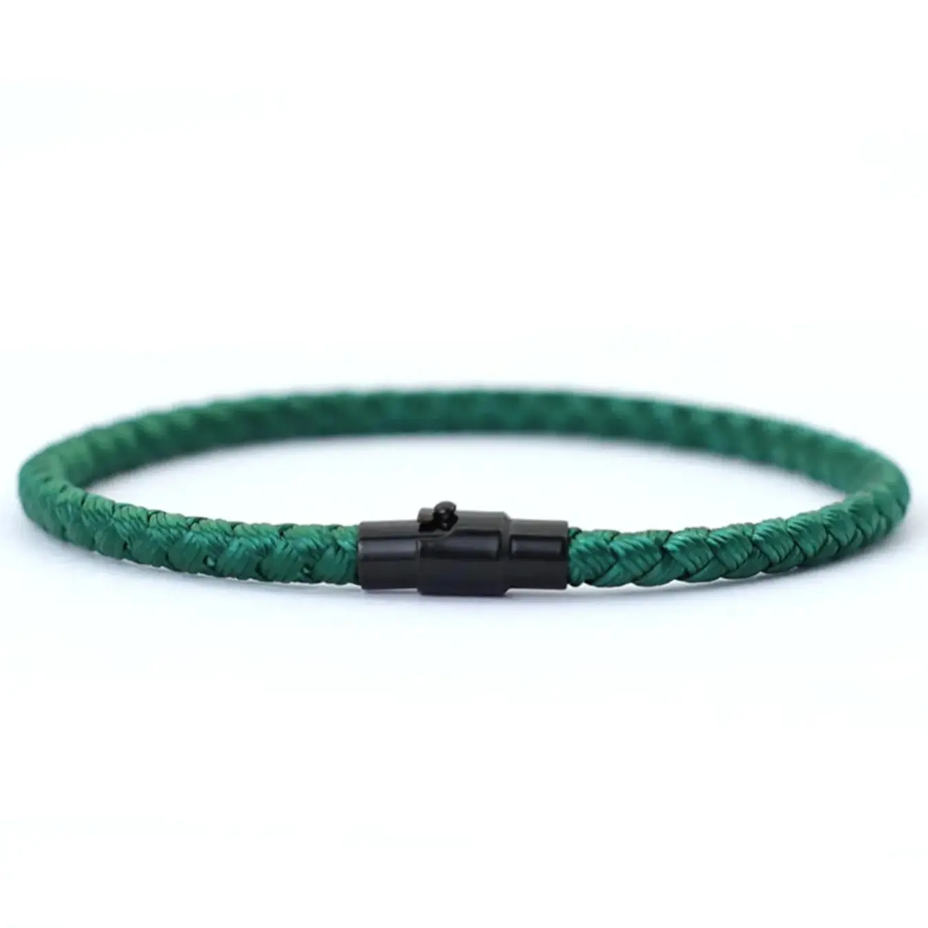 Magnetic Buckle Braided Bracelet, Simple Solid-Color Bracelet for Men and Women, Couples Bracelet, Fashion Accessory for Daily Wear, Fashionable Bracelet