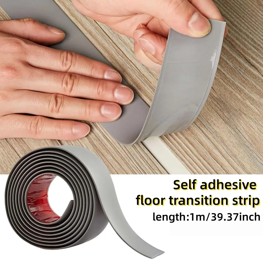1 Meter Floor Transition Strip, Self-Adhesive Floor Connector, Vinyl Floor Seam Sealer, for Connecting Floor Gaps, Easy Installation