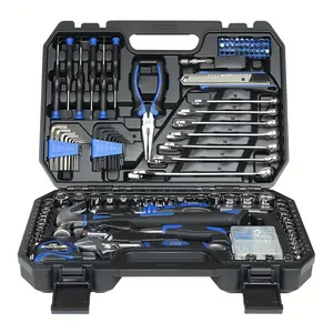 200 Piece Tool Set with Storage Box, Multi - Function Manual Tools for Home Car Repair, DIY, Mechanical Maintenance, General Use Home Tool Kit for Men's Hobby, Multifunctional Tool Kit