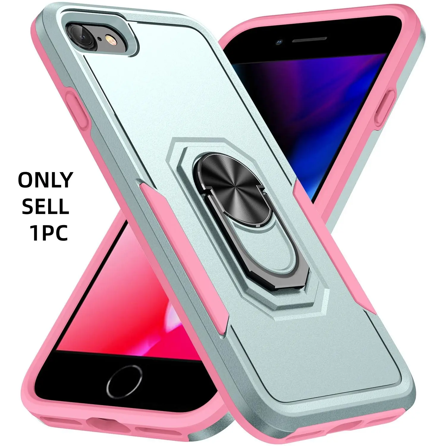 Suitable for iPhone 7/8 SE (2022) SE (2020) 7 8 7/8/SE2/SE3 All-inclusive comes with 360° bracket Protective Shockproof hard mobile phone case protector Cover Casing Cellphone Casing Shockproof Smartphone Cover Shockproof Phone Accessory
