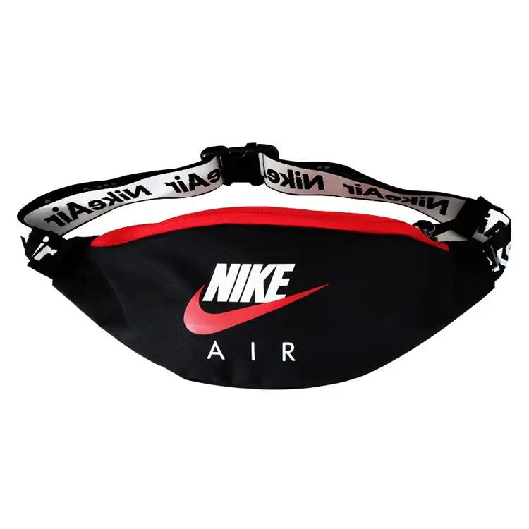 Nike Waist Bag for Men and Women – Sporty Casual Polyester Crossbody Bag in Black