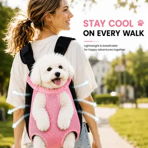 Adjustable Cat Carrier Bag, Small Pet Double Shoulder Backpack, Portable Bag for Outdoor Travel, Camping, Hiking, Cat Bag, Dog Bag