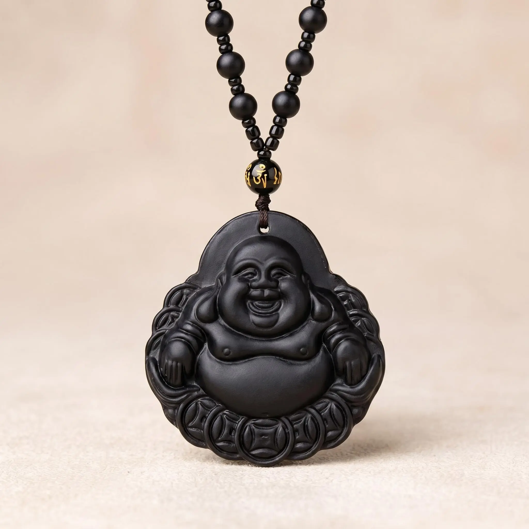 Wealth Buddha Necklace, Crystal Chain, Money Buddha, 1pc, Fortune & Prosperity Symbol, Versatile for Daily Wear & Gifting, Ideal for Special Occasions & Anniversaries