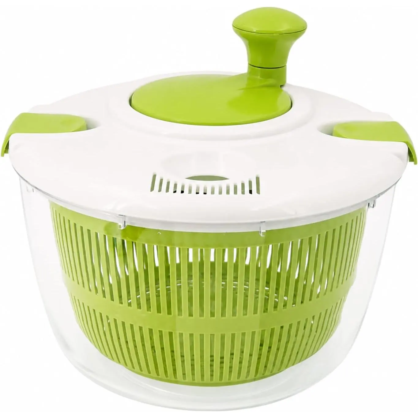 5.3QT Salad Spinner with Drain, Large Lettuce Spinner and Vegetable Washer for Washing, Spinning and Drying Greens, Fruits and Vegetables