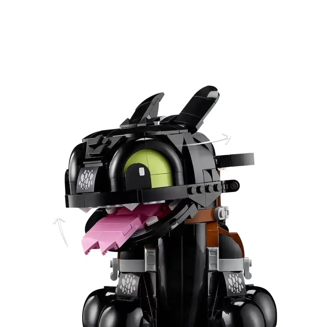 New Cartoon Cute Dragon Building Blocks, Sitting Small Flying Dragon 3D Model, Particle Assembly Craft, Home Desktop Decoration Gift, DIY Collectible Model