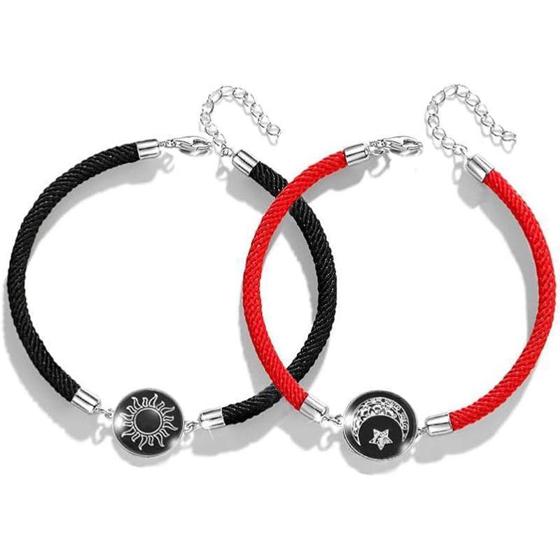 Long Distance Touch Bracelets with Sun&Moon Functional Love Connect Gift For Boyfriend or Girlfriend or your FamilyGiftGiftGift.