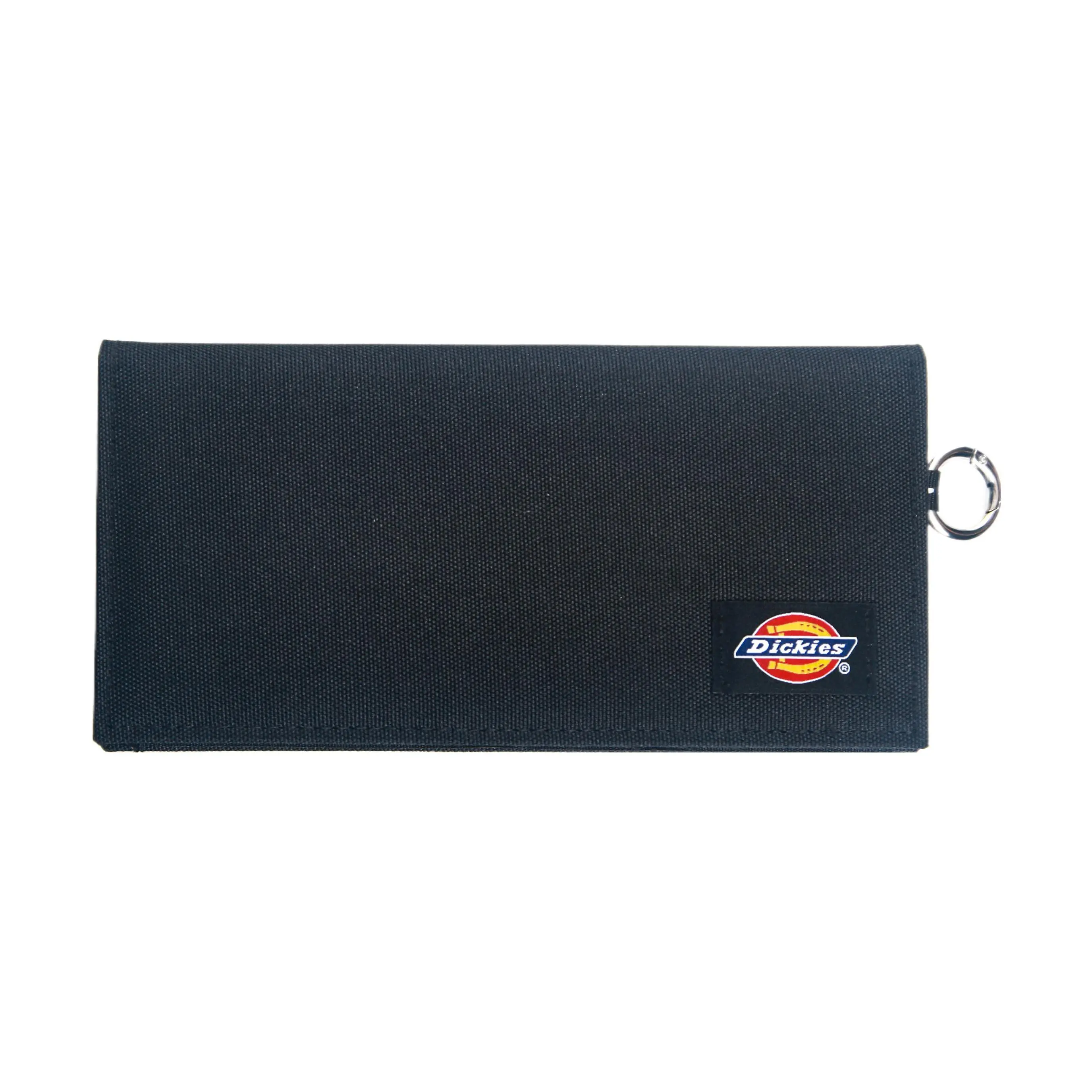 Dickies Retro Minimalist Logo Multi-Slot Polyester Wallet for Men in Black