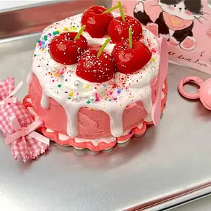 Cherry Cake Squeeze Toy, Soft Slow Bounce Sensory Toy, Sensory Squishy, Ventilation Relaxation Tool, Durable Unique Design, Perfect Party Gift