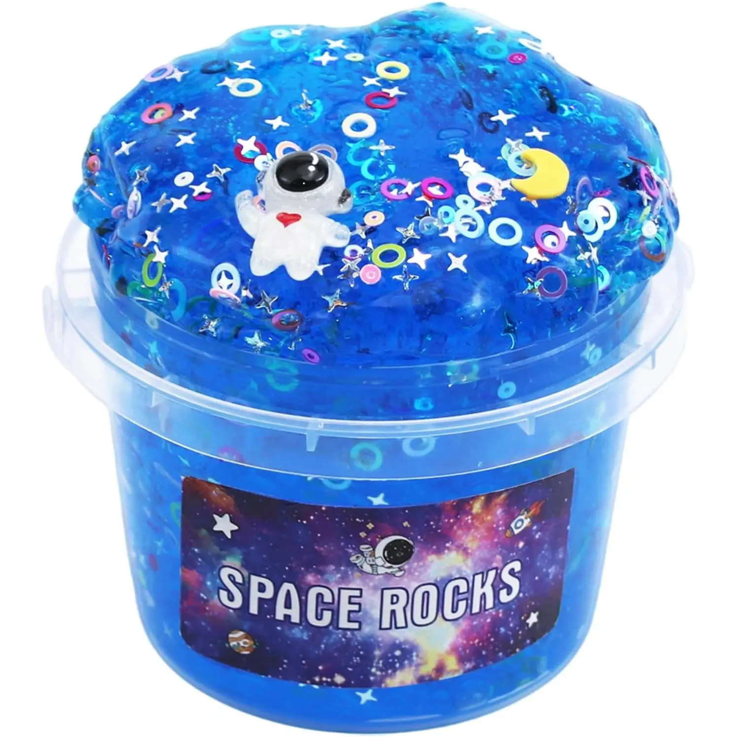 Blue Sky Space Rocks Scented Crunchy Slime,Galaxy Slime Super Soft and Non-Sticky, Great for Birthday Gifts for Girl and Boys Party Favors