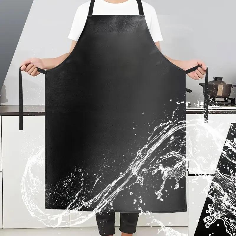 heavy-duty extended length chef kitchen apron, Chef Aprons, suitable for men, ideal for washing dishes, bbq barbecuing, Grill Apron, cooking, butchering, and gardening work apron
