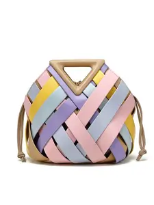 Large Capacity Handbag Triangle Bag New Clutch Bag Diamond Weave Evening Bag, Stylish and Functional Shoulder Bag for All Occasions