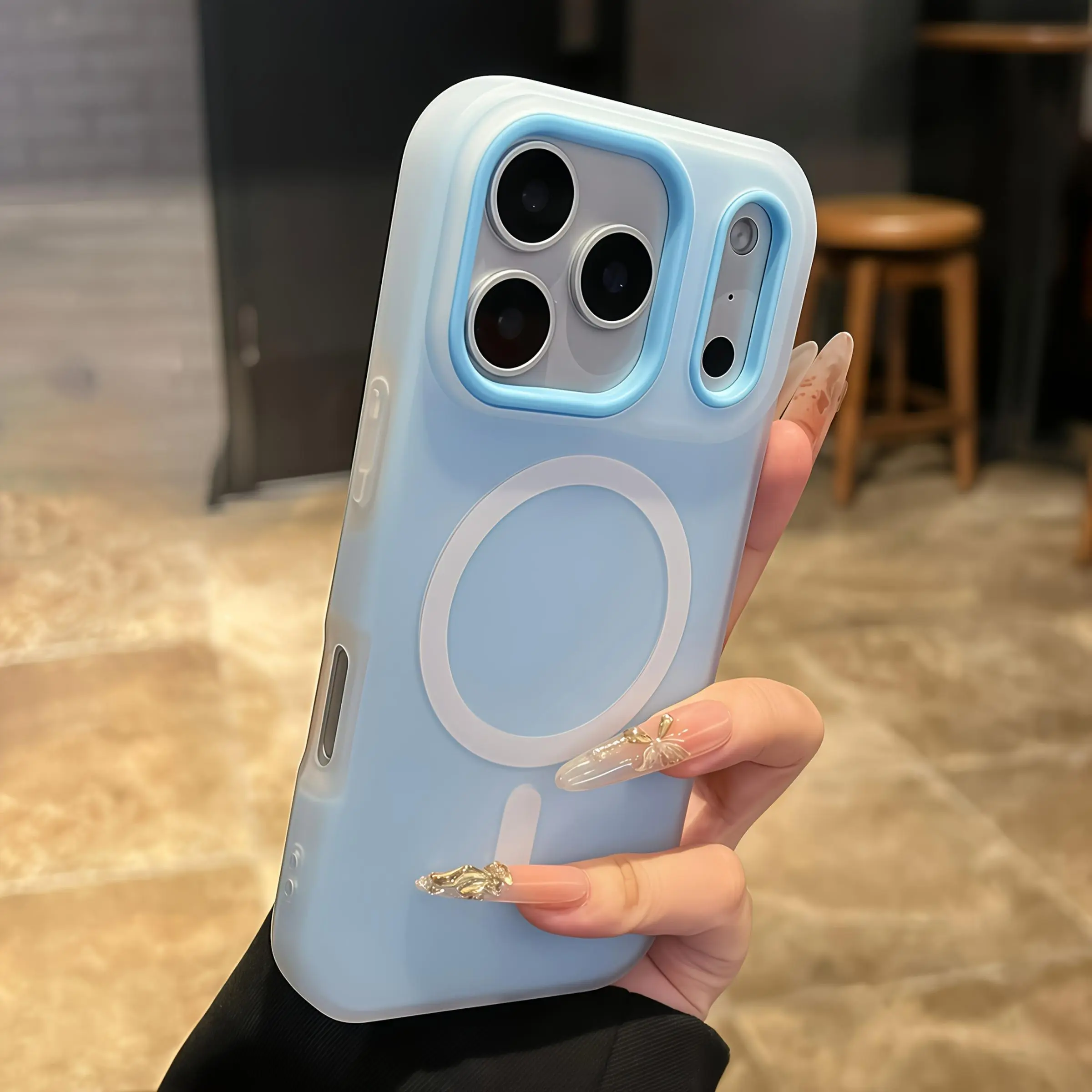 Magnetic Wireless Charging Jelly Color Phone Case for iPhone 17Pro Max/17/17Pro/17 Air/16/15/14/13/12/11ProMax - Anti-Fall Protection for Smartphones, Handheld Cellphone Devices (Unisex), Smartphone, Casing, Accessories