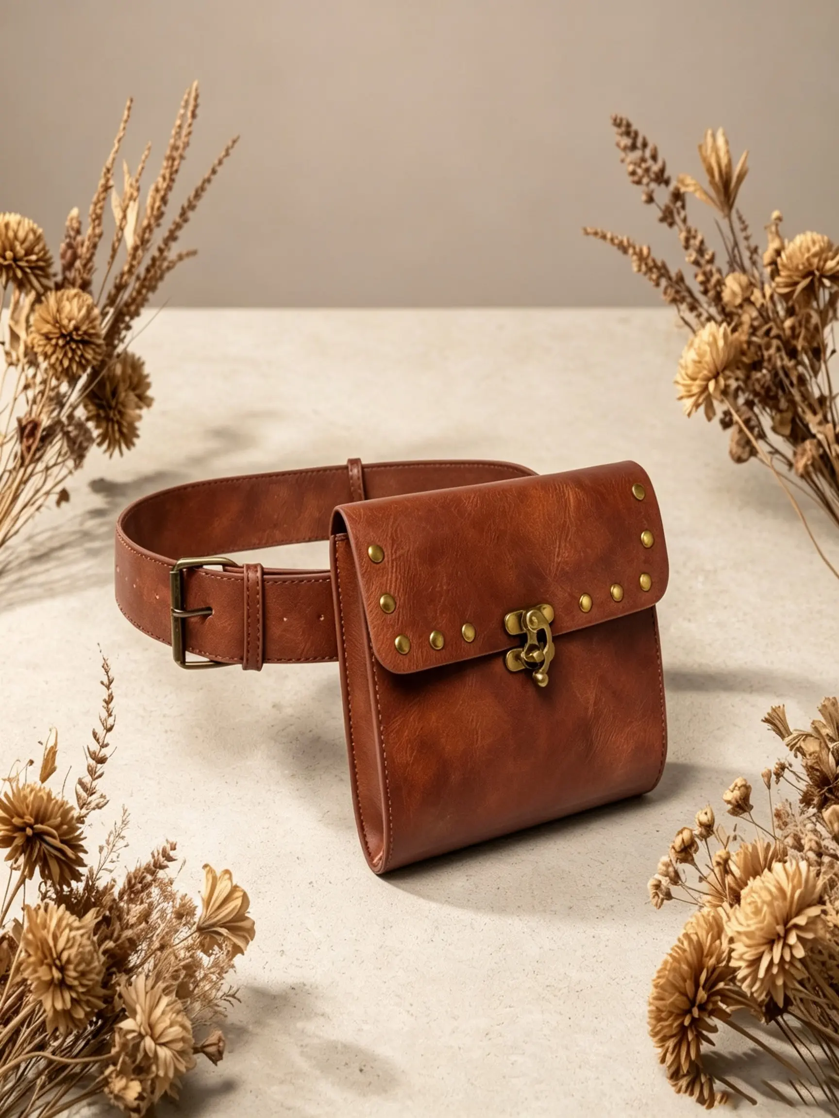 1pc Steam Punk Cosplay Belt Bag, Vintage Women's Waist Pack, Mini Outdoor Phone Wallet, Casual Plain Design, All Seasons